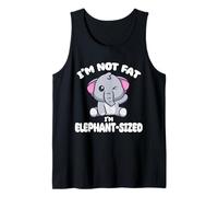 Elefante no Gordo tamaño Lindo Elefante bebé Camiseta sin Mangas