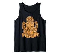 Elefante Om Yoga Ganesha Dios Indio Ganesh Chaturthi Asiático Camiseta sin Mangas