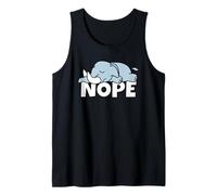 Elefante Perezosa Nope Not Today Vago Pereza Wildlife Safari Camiseta sin Mangas