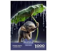 Elefante Puzzle 1000 Piezas, Clásicos Rompecabezas De Bricolaje, Hobby Creativo, Colección De Arte, para Adultos Y Niños A Partir De 12 Años 70x50cm/1000pcs