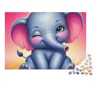 Elefante Puzzle 1000 Piezas para Adultos, Juegos Educativos, Antiestrés, Ejercita Memoria, Regalos para Adultos 500pcs (52x38cm)