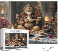 Elefante Puzzle 2000 Piezas Adultos, Puzzle India Patrón Diseño, Jigsaw Adultos, 5D DIY Artesanía Familia Actividades con Embalaje de Caja de Regalo, Home Room Wall Decor, Regalo 100x70cm, Model372
