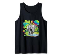 Elefante que juega en el agua Camiseta sin Mangas