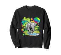 Elefante que juega en el agua Sudadera