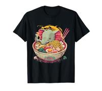 Elefante Ramen Bowl Obra de arte de fideos japoneses Safari Animal Camiseta