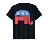 Elefante Republicano Estilo Retro Pro Patriótico Americano Regalo Camiseta