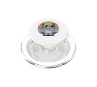 Elefante Retro en Gafas de Sol, Elefante, Estilo Vintage, Hombres y Mujeres PopSockets PopGrip para MagSafe