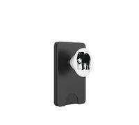 Elefante Sketch Style Salva a los Elefantes de África Negro Blanco PopSockets PopWallet para MagSafe