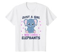 Elefante Solo una Chica Que ama a los Elefantes Camiseta