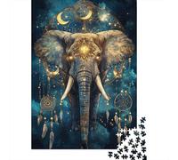 Elefante Sueño Cielo Nocturno Puzzle de 1000 Piezas Papel Puzzle para Adultos Relajación Familia Decoración Regalo 70x50cm/1000pcs