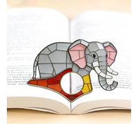 Elefante Sujetapáginas para Libro con Pulgar de Acrílico, Porta Páginas para Lectura con Una Mano, Accesorio de Lectura Ligero para Libros, Cuadernos, Idea de Regalo para Amantes de la Lectura-A