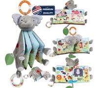 Elefante Touch and Feel Libros para bebs Juguetes 0-6 meses Loveys Libros arrugados para bebs Juguetes infantiles 6-12-18 meses 1-2 aos Baby S