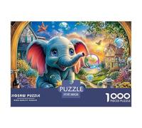 Elefante Volador Juego De Puzzle En Familia Una Tormenta De Color Y Desafío - El Regalo Original Que Hará Inolvidable Tu Navidad, Recomendado para +14 38x26cm/1000pcs