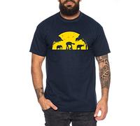 Elefante Wars Camiseta de Hombre Star Imperium Boba Fiction Darth, Farbe2:Azul Oscuro, Größe2:Large