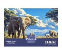 Elefante1000 Pezzi Puzzle CollectionAnimales Divertimento per Adulti Regalo per Adulti E Bambini Da Regalo GioGatotolo ColoRatao per La Famiglia70x50cm/1000pcs