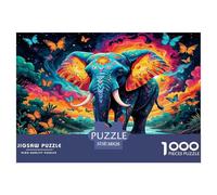 Elefante1000 Pezzi Puzzle CollectionAnimales Elefante Sfida per Adulti per Adulti E Bambini Dai 12 Anni Regalo GioGatotolo Colorato per La Famiglia38x26cm/1000pcs