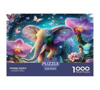 Elefante1000 Pezzi Puzzle FAI Da TeAnimales Elefante Sfida per Adulti per Adulti E Bambini Da 14 Anni E Regalo GioGatotolo Colorato per La Famiglia70x50cm/1000pcs