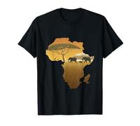 Elefantes del continente africano para hombres, mujeres y niños Camiseta