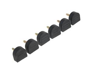 Elegabrillia 3 Pares de Tapones para Tacones Altos, Tacos de Repuesto para Reparación de Calzado, Almohadillas para Estiletes, Negro, 8mm