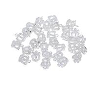 Elegabrillia 30 Colgantes, Accesorios para La Elaboración de Joyas DIY, Manualidades Vintage para Decoraciones de Bodas, Cumpleaños Y Navidad, Plata Brillante, Individual