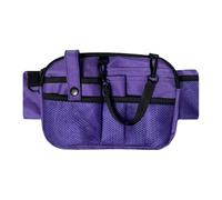 Elegabrillia Bolsa de Enfermera, Riñonera, Multicompartimento, Bolsa de Enfermería, Organizador de Cinturón para Tijeras, Vendas, Accesorios, Violeta