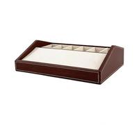 Elegabrillia Caja Expositora Cinturones Práctico Organizador Cinturones con 6 Compartimentos Ahorra Espacio para Mostrador, Café