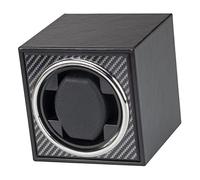 Elegabrillia Enrollador Automático de Relojes Mecánico con Motor Giratorio Y Soporte para Relojes, Que Incluye Un Cojín, Soporte de Espuma Viscoelástica Y Una, Fibra de carbon, unico