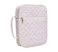 Elegabrillia Funda Protectora para Biblia de Tela Oxford con Marcapáginas, Asa Y Cremallera. Ideal para, Guardar Y Usar. Regalo Perfecto para La, Flor Rosa