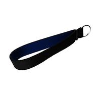 Elegabrillia Llavero de Pulsera de Neopreno, Correa para La Muñeca, Llavero, Anillo Dividido, Negro