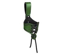 Elegabrillia Ox Mug Case Cubierta de Cuero PU para Taza en Forma de Cuerno Estuche Portable con Lazo Ajustable Accesorio Cinturón Diseño Vintage, Verde