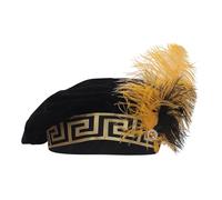 Elegabrillia Sombrero Artificial, Disfraz de Juglar para Damas Y Caballeros, Negro
