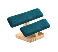 Elegabrillia Soporte para Pulseras Expositor de Joyas Organizador de Relojes Y Mostrador de Coleteros con Superficie de Terciopelo Que Evita Rayones Adecuado, Verde, 2 Capas