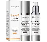 ElegaCell - Suero avanzado de vitamina C súper antienvejecimiento para mujeres mayores de 70 años, suero facial de vitamina C súper antienvejecimiento, suero de penetración de vitamina C