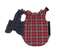 Elegador Elegante para Perros a Cuadros Rojos ET para Hion, Ropa Acogedora 8XL Perros Grandes (7XL)