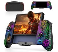 Elegamefy JC Serie Switch Controlador y bolsa de almacenamiento individual para Nintendo Switch/OLED, mando inalámbrico de una pieza con bolsa de transporte