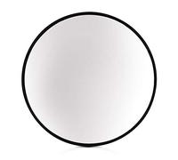 Elegance by Casa Chic - Gran Espejo de Pared Metálico - 58.5 cm de diámetro - Metal Galvanizado - Negro