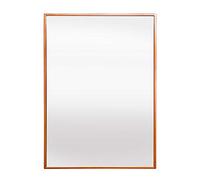 Elegance by Casa Chic - Gran Espejo de Pared Metálico - 70 x 50 cm - Metal Galvanizado - Oro Rosa