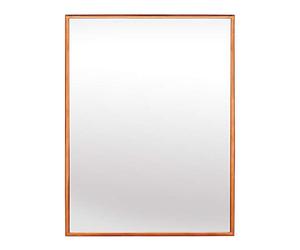 Elegance by Casa Chic - Gran Espejo de Pared Metálico - 90 x 60 cm - Metal Galvanizado - Oro Rosa