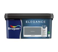 BRUGUER Elegance Pintura Monocapa Extra Mate para Paredes y Techos, Interior y Exterior protegidos, Ultra Lavable, Resistente al Desgaste y Manchas, Con conservante Antimoho, Gris Sombra 4 L
