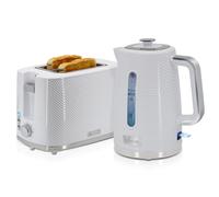 Elegance Set Tostadora Pan Ranura Ancha 2 Rebanadas Hervidor Agua Eléctrico 1,7L