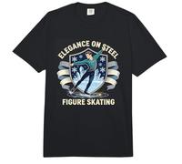 Elegancia de Patinaje sobre Hielo en Acero Comfort Colors Adult Heavyweight T-Shirt