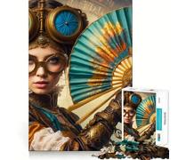 Elegancia Steampunk, 1000 Piezas, Rompecabezas para Adultos, Regalo para ejercitar la Mente, Juguete artístico para Relajarse, Regalo Memorable 38x52cm