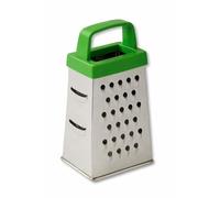 ELEGANCIO Mini rallador cuadrado de acero inoxidable, altura 6,6 cm, ideal como pequeño rallador de queso, rallador de ajos, jengibre, rallador parmesano, rallador de jengibre, rallador de 4 lados