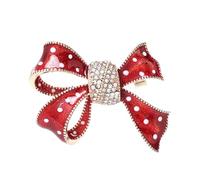 Elegant Alloy Rhinestones Bowknot Brooch Handmade Lapel Pin Accessories For Women Party Wedding Dress Decoration Women's Enamel Bowknot Brooch For Bags