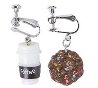 Elegant Biscuit Coffee Cup Earings Women Stylish Dangle Earrings for Party Date and Office