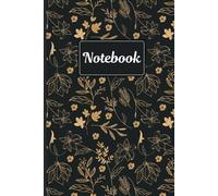 Elegant Black and Gold Notebook: Vintage Minimalist Lined Journal for Writing | 6 x 9 inches, 120 Pages