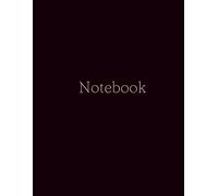 Elegant Black Notebook with Pink Lettering: 200 Page Lined Journal | 8.5 x 11" | Aesthetic Writing Notebook for Women, Girls, Students & Professionals, Gift
