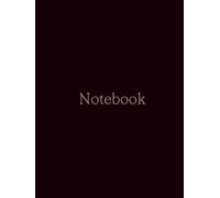 Elegant Black Notebook with Pink Lettering: 200 Page Lined Journal | 8.5 x 11" | Aesthetic Writing Notebook for Women, Girls, Students & Professionals, Gift