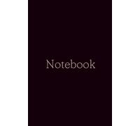 Elegant Black Notebook with Pink Lettering 6 x 9": 150 page Lined Journal | 6 x 9" | Aesthetic Writing Notebook for Women, Girls, Students & Professionals, Office, Corporate, Gift