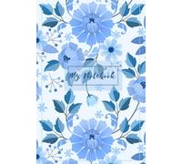 Elegant Blue Floral Notebook for Women - 6x9 Lined Journal for School, Office & Daily Writing: 120 Pages | Soft Matte Cover | Perfect Gift for Girls & Students